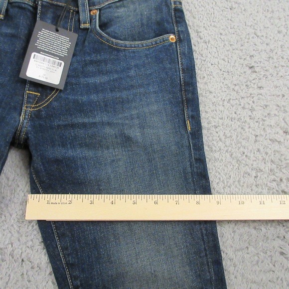 Buck Mason 12 Month Wash Slim Fit Stretch Jean size 28 x 34 Tall Skinny Blue NEW - Picture 12 of 13